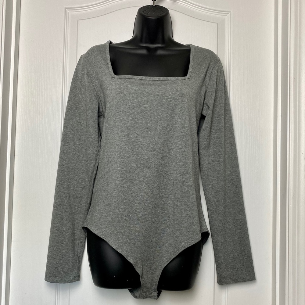 NEW! MangoPop Square Neck Long Sleeve BodySuit